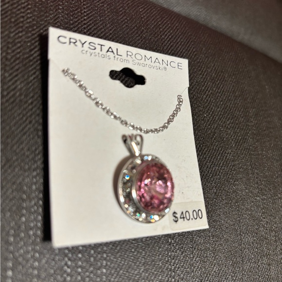 NWT pink crystals from swarovski necklace - Picture 6 of 7